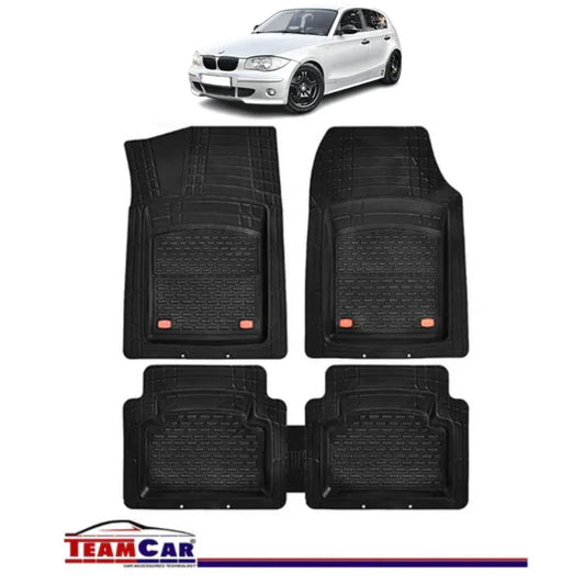 Covorase Auto TeamCar® Tip Tavita Compatibile BMW Seria 1 E81/E87 (2004–2011) Negru Material Rezistent - 221.ro