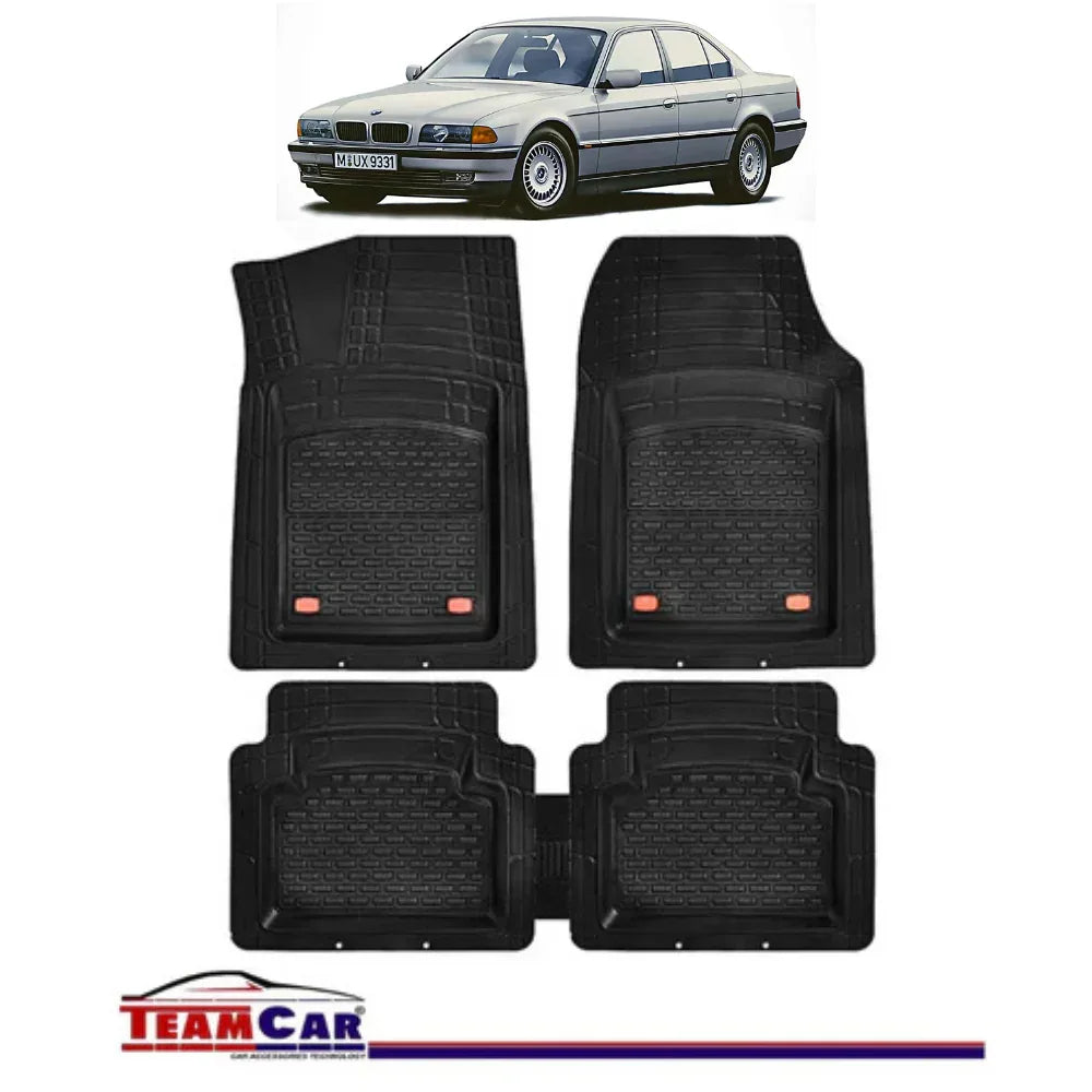 Covorase Auto TeamCar® Tip Tavita Compatibile BMW Seria 7 E38 (1994–2001) Negru Material Rezistent - 221.ro