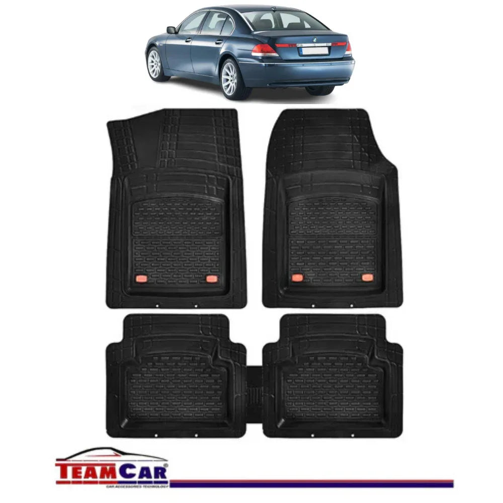 Covorase Auto TeamCar® Tip Tavita Compatibile BMW Seria 7 E65/E66 (2001–2008) Negru Material Rezistent - 221.ro