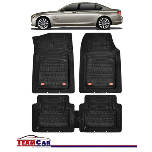 Covorase Auto TeamCar® Tip Tavita Compatibile BMW Seria 7 F01/F02 (2008–2015) Negru Material Rezistent - 221.ro