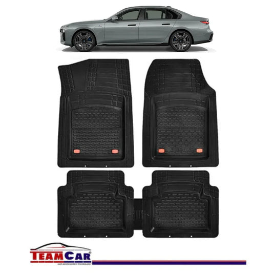 Covorase Auto TeamCar® Tip Tavita Compatibile BMW Seria 7 G70 (2022–prezent) Negru Material Rezistent - 221.ro