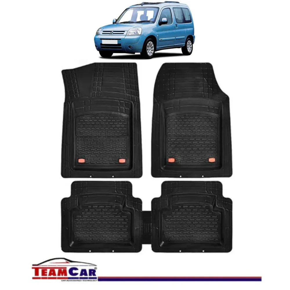 Covorase Auto TeamCar® Tip Tavita Compatibile Citroen Berlingo I (1996-2008) Negru Material Rezistent - 221.ro