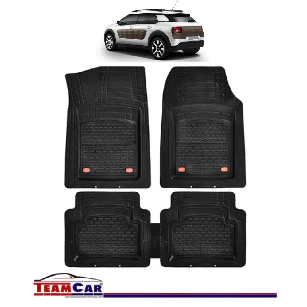 Covorase Auto TeamCar® Tip Tavita Compatibile Citroen C4 Cactus (2014-2020) Negru Material Rezistent - 221.ro