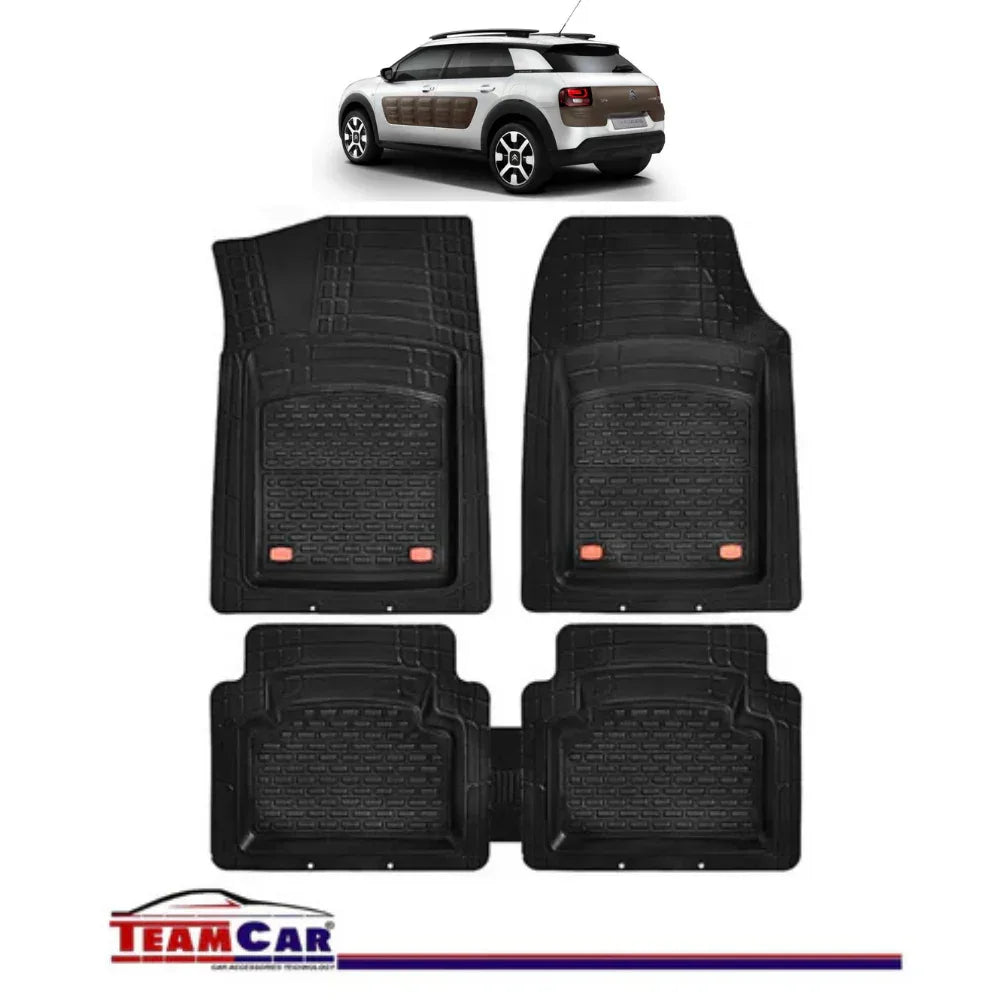 Covorase Auto TeamCar® Tip Tavita Compatibile Citroen C4 III (2020-2024) Negru Material Rezistent - 221.ro