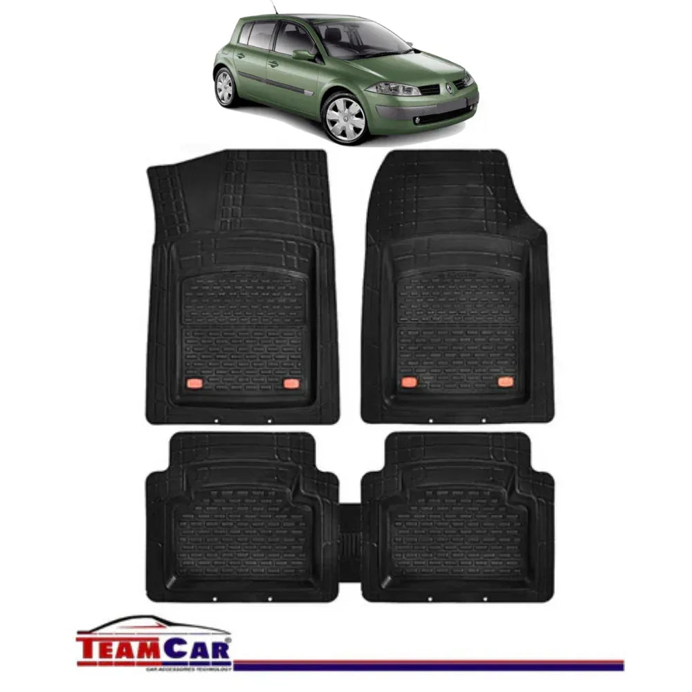 Covorase Auto TeamCar® Tip Tavita Compatibile Renault Megane II Hatchback (2002-2009) Negru - 221.ro