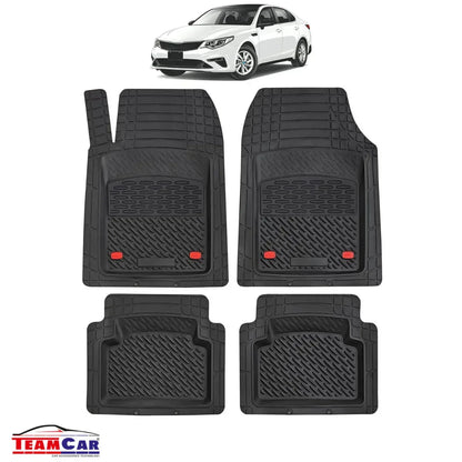 Covorase Auto TeamCar® Tip Tavita Compatibile Kia Optima Generatia IV (2015–2020) Negru Material Rezistent - 221.ro