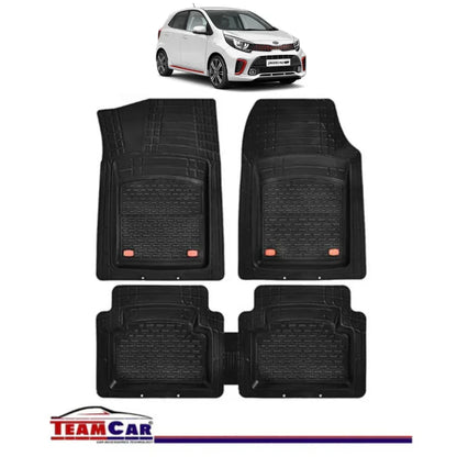 Covorase Auto TeamCar® Kia Picanto JA (2017-prezent) - Negru - Cauciuc Rezistent Tip Tavita - 221.ro
