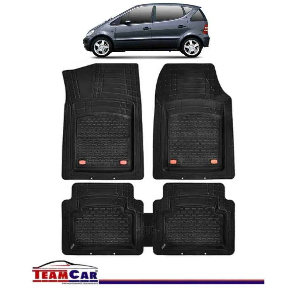 Covorase Auto TeamCar® Tip Tavita Compatibile Mercedes-Benz A-Class W168 (1997–2004) Negru Material Rezistent - 221.ro