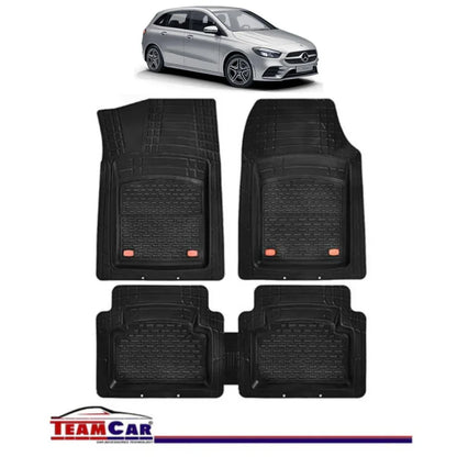 Covorase Auto TeamCar® Tip Tavita Compatibile Mercedes-Benz B-Class W247 (2019–prezent) Negru Material Rezistent - 221.ro