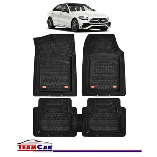 Covorase Auto TeamCar® Tip Tavita Compatibile Mercedes-Benz C-Class W206 (2021–prezent) Negru Material Rezistent - 221.ro