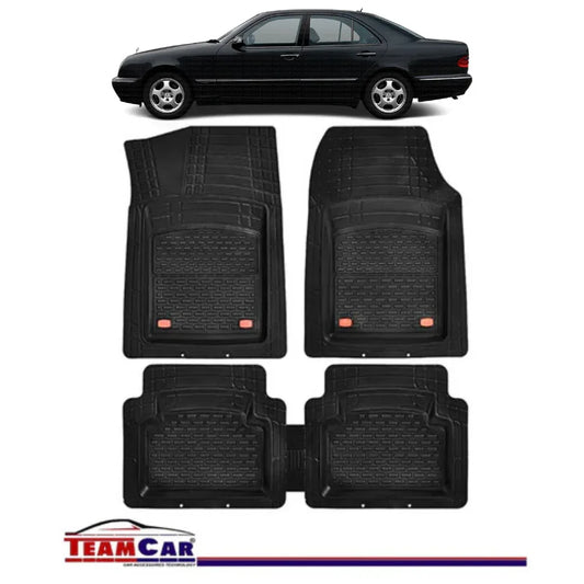 Covorase Auto TeamCar® Tip Tavita Compatibile Mercedes-Benz E-Class W210 (1995–2002) Negru Material Rezistent - 221.ro