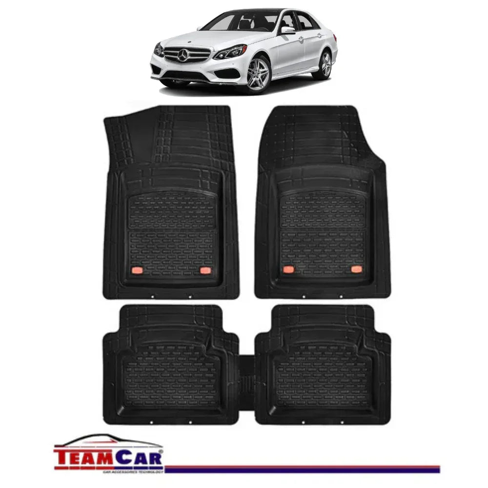 Covorase Auto TeamCar® Tip Tavita Compatibile Mercedes-Benz E-Class W212 (2009–2016) Negru Material Rezistent - 221.ro