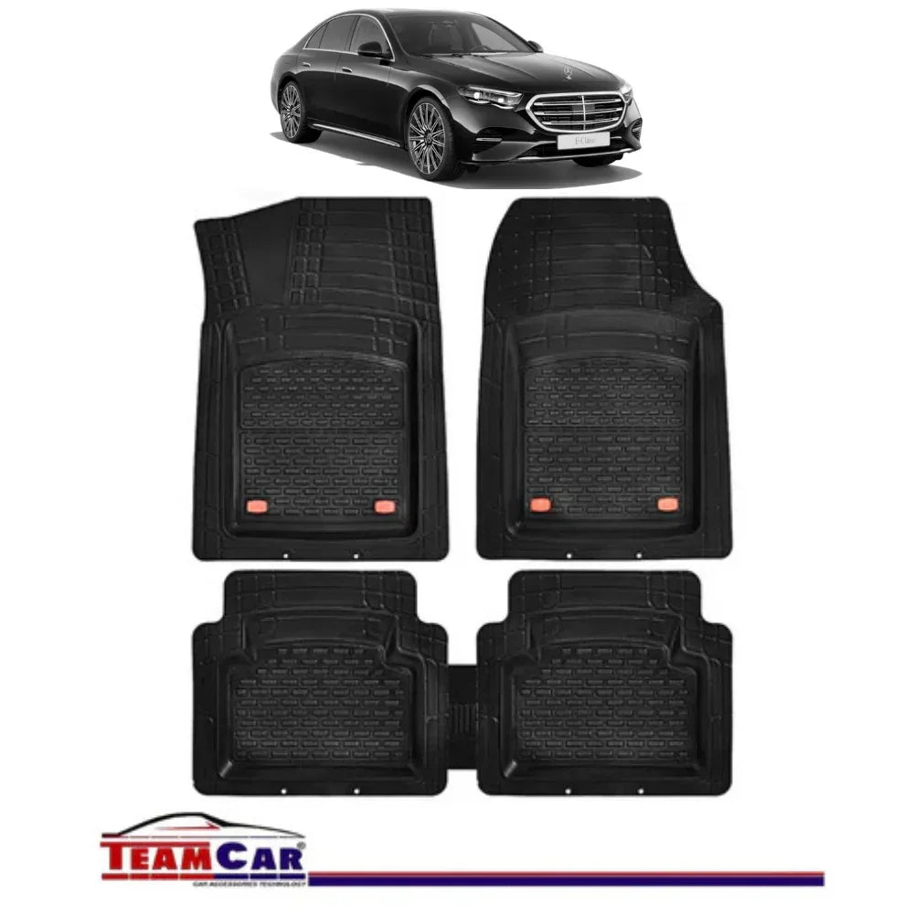 Covorase Auto TeamCar® Tip Tavita Compatibile Mercedes-Benz E-Class W214 (2023–prezent) Negru Material Rezistent - 221.ro