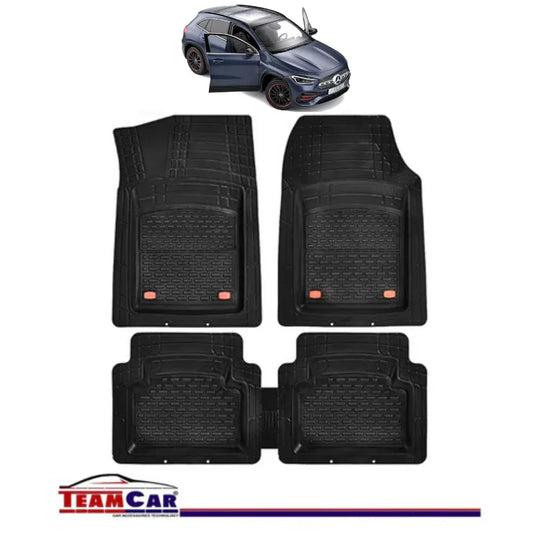 Covorase Auto TeamCar® Tip Tavita Compatibile Mercedes-Benz GLA H247 (2019–prezent) Negru Material Rezistent - 221.ro