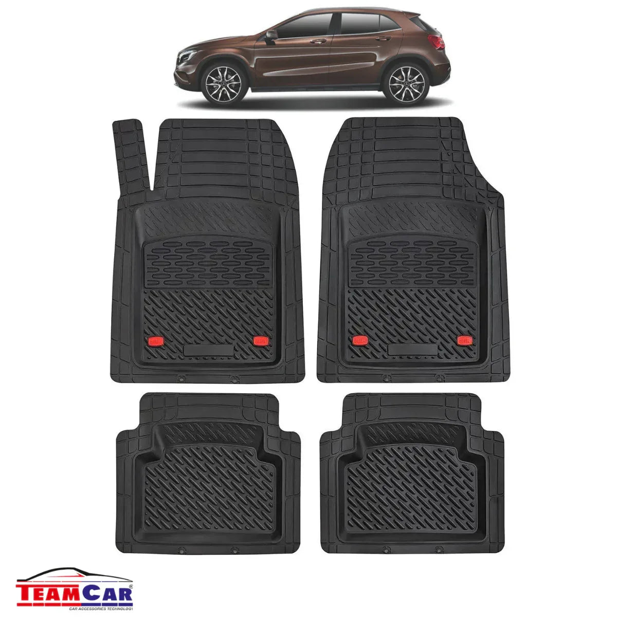 Covorase Auto TeamCar® Tip Tavita Compatibile Mercedes-Benz GLA X156 SUV (2013–2019) - 221.ro