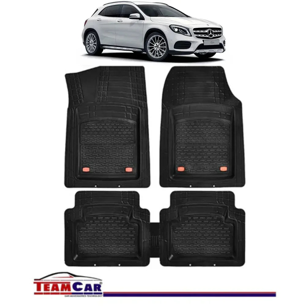 Covorase Auto TeamCar® Tip Tavita Compatibile Mercedes-Benz GLA X156 (2013–2019) Negru Material Rezistent - 221.ro