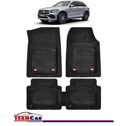 Covorase Auto TeamCar® Tip Tavita Compatibile Mercedes-Benz GLC X253 (2015–2022) Negru, Material Rezistent - 221.ro