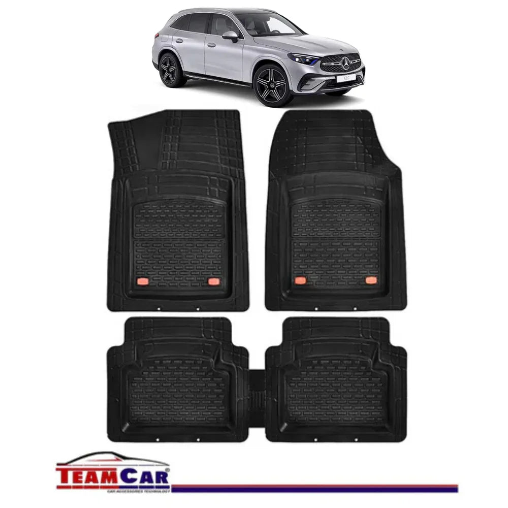 Covorase Auto TeamCar® Tip Tavita Compatibile Mercedes-Benz GLC X254 (2022–prezent) Negru, Material Rezistent - 221.ro