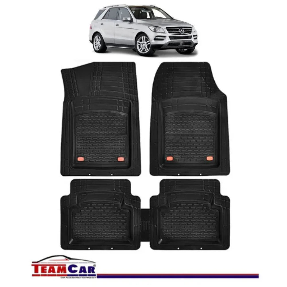 Covorase Auto TeamCar® Tip Tavita Compatibile Mercedes-Benz GLE W166 (2011–2019) Negru, Material Rezistent - 221.ro