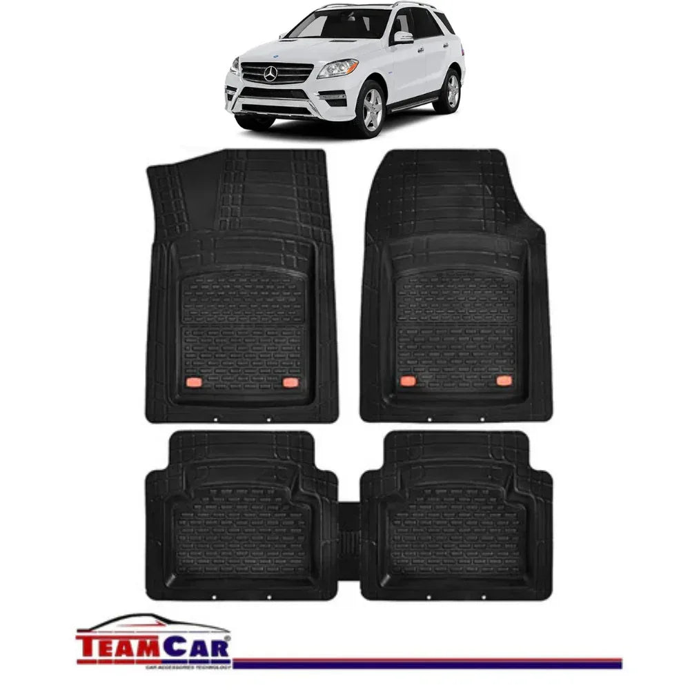 Covorase Auto TeamCar® Tip Tavita Compatibile Mercedes-Benz ML W166 (2011–2015) Negru, Material Rezistent - 221.ro