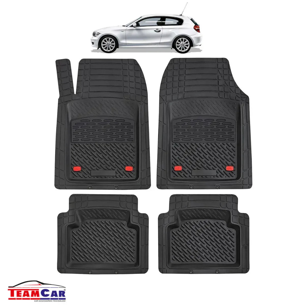 Covorase Auto TeamCar® Tip Tavita Compatibile BMW Seria 1 E81 Hatchback 3 uși (2004–2011) - 221.ro