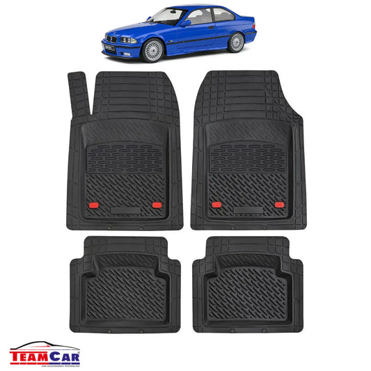 Covorase Auto TeamCar® Tip Tavita Compatibile BMW Seria 3 E36 (1990–2000) Negru Material Rezistent - 221.ro