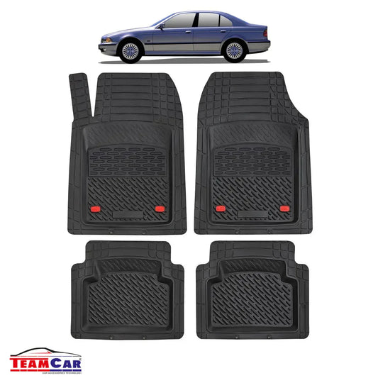 Covorase Auto TeamCar® Tip Tavita Compatibile BMW Seria 5 E39 (1995–2003) Negru Material Rezistent - 221.ro