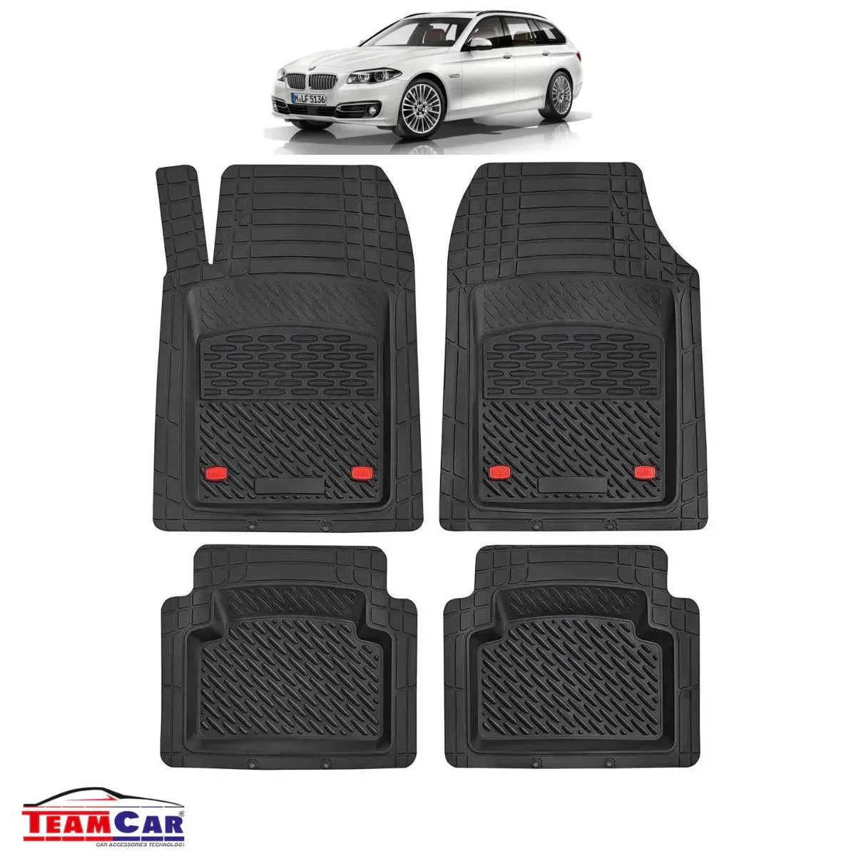 Covorase Auto TeamCar® Tip Tavita Compatibile BMW Seria 5 F11 Touring (2010–2017) - 221.ro