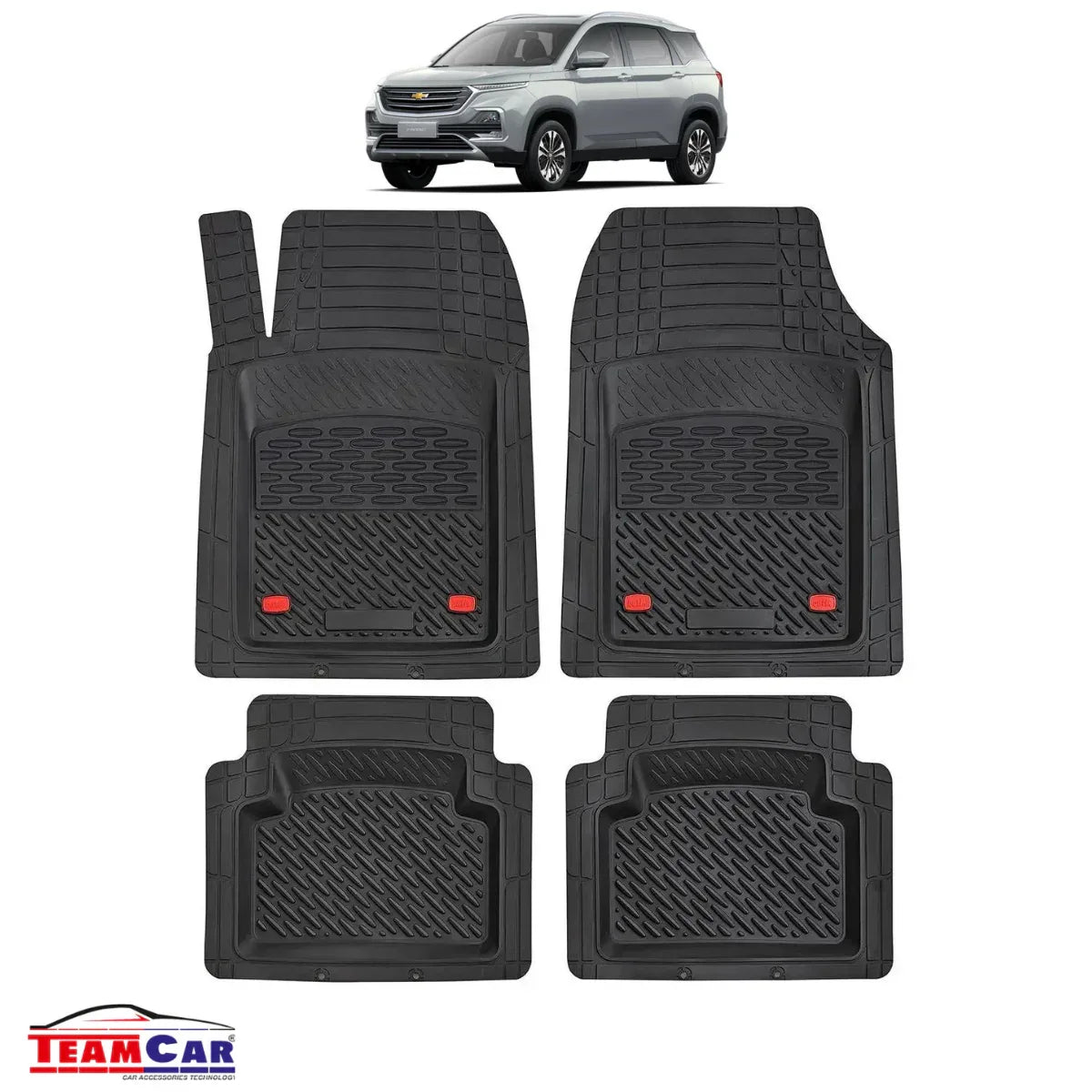 Covorase Auto TeamCar® Tip Tavita Compatibile Chevrolet Captiva CN202S (2019–2026) Negru Material Rezistent - 221.ro