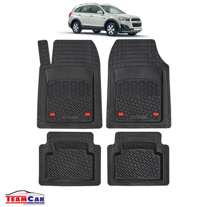 Covorase Auto TeamCar® Tip Tavita Compatibile Chevrolet Captiva Facelift 1 (2011–2013) Negru Material Rezistent - 221.ro