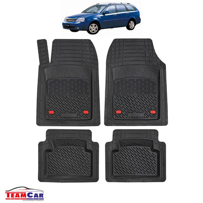 Covorase Auto TeamCar® Tip Tavita Compatibile Chevrolet Nubira J150 (2003–2010) Negru Material Rezistent - 221.ro