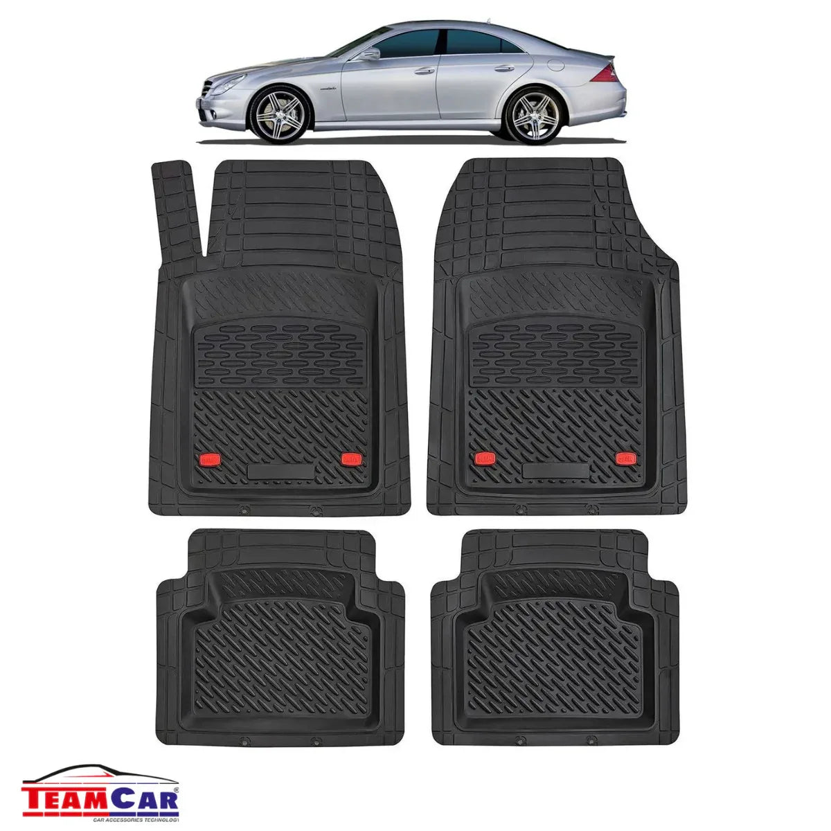 Covorase Auto TeamCar® Tip Tavita Compatibile Mercedes-Benz CLS C219 (2004–2010) - 221.ro