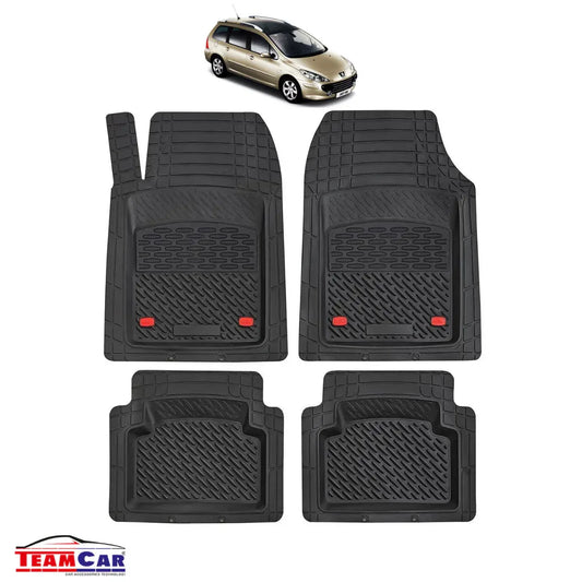 Covorase Auto Tip Tavita Compatibile Peugeot 307 SW (2002-2005) Negru - 221.ro