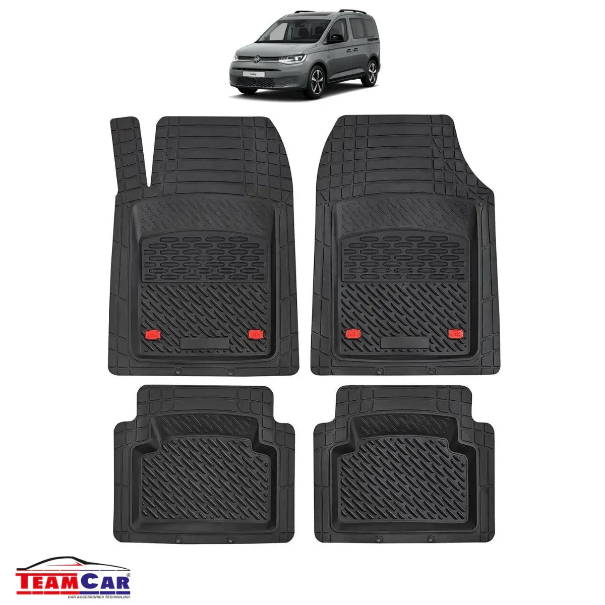 Covorase Auto TeamCar® Tip Tavita Compatibile Volkswagen Caddy 5 (SB) Van, Combi (2020–2025) - 221.ro