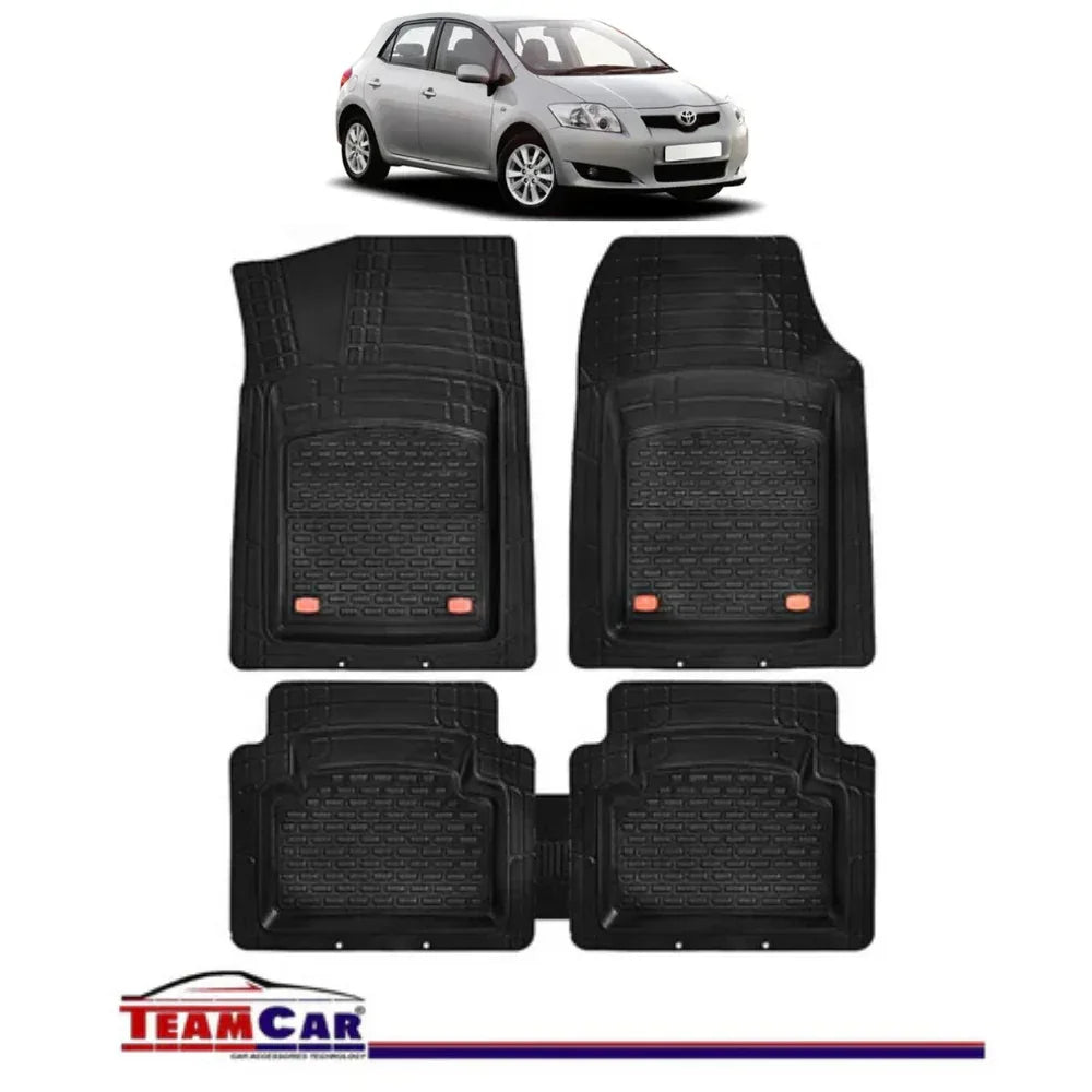 Covorase Auto TeamCar® Tip Tavita Compatibile Toyota Auris (2006–2012) Negru Material Rezistent - 221.ro