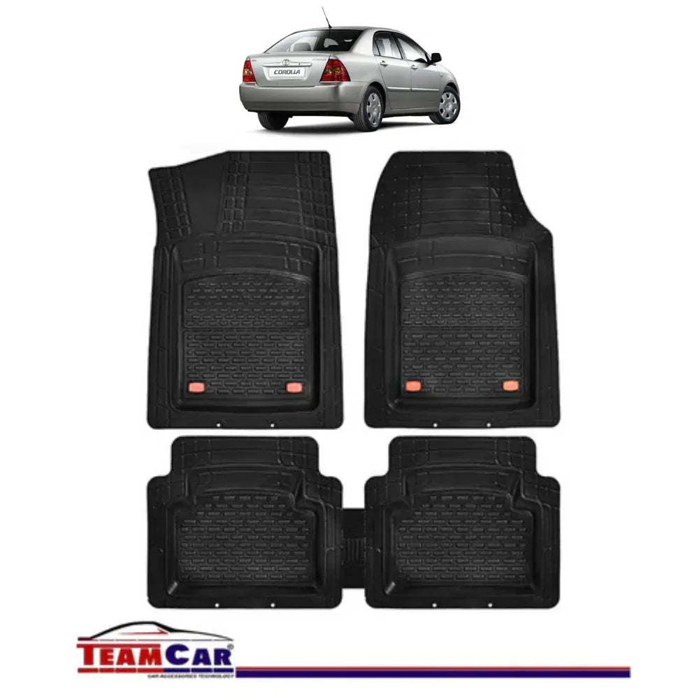 Covorase Auto TeamCar® Tip Tavita Compatibile Toyota Corolla Generatia IX (2000–2007) Negru Material Rezistent - 221.ro