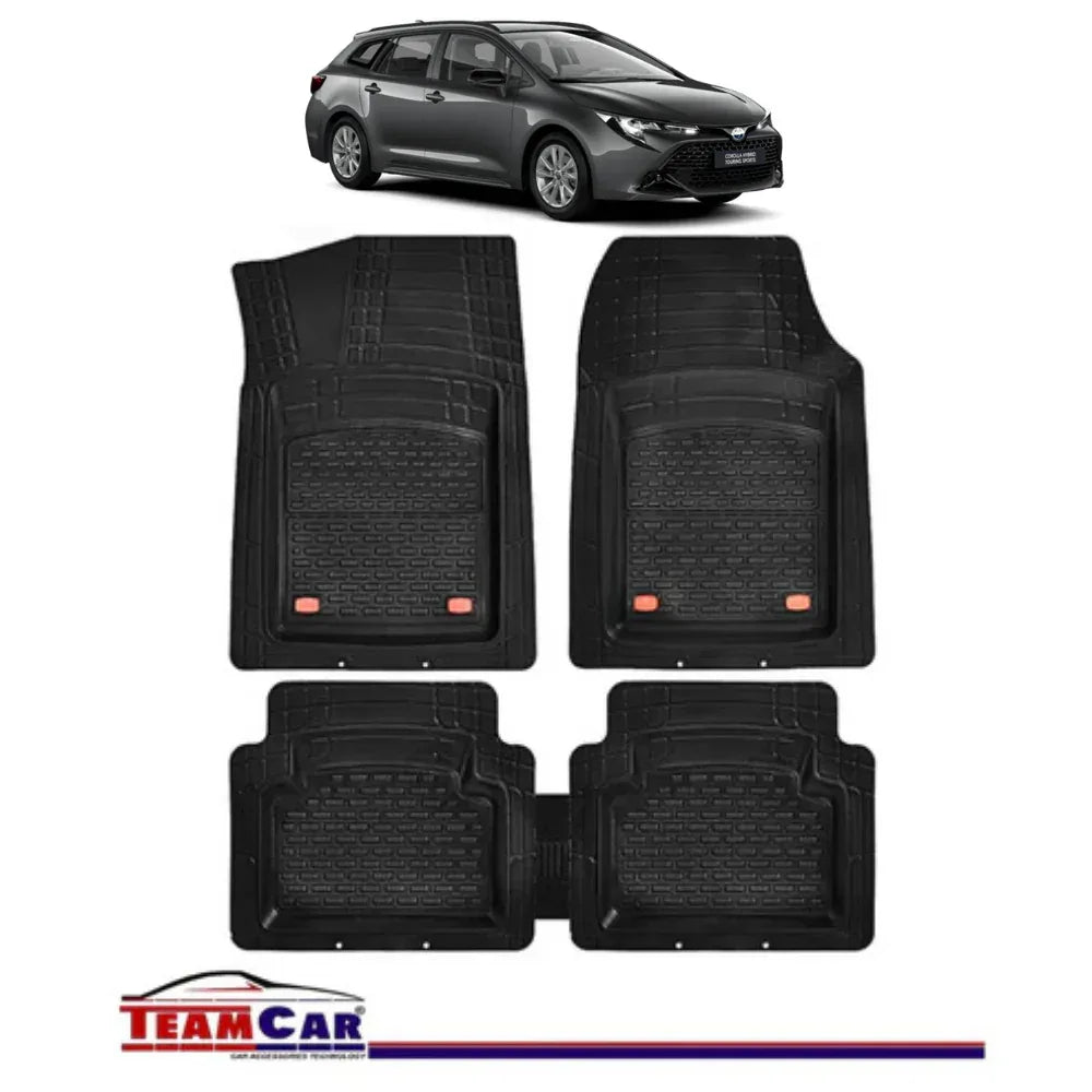 Covorase Auto TeamCar® Tip Tavita Compatibile Toyota Corolla Generatia XI (2013–2019) Negru Material Rezistent - 221.ro