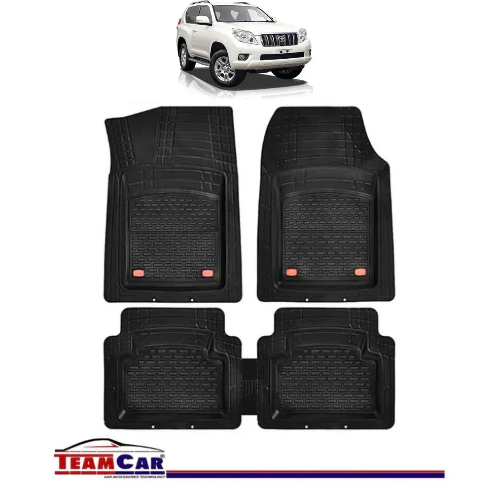 Covorase Auto TeamCar® Tip Tavita Compatibile Toyota Land Cruiser J150 (2009+) Negru Material Rezistent - 221.ro