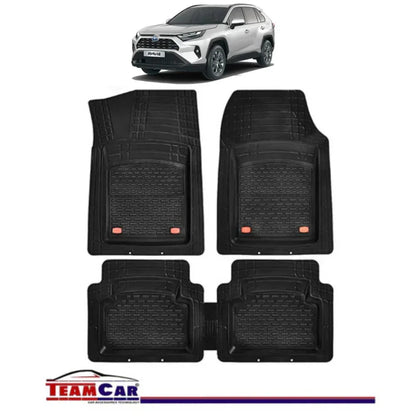 Covorase Auto TeamCar® Tip Tavita Compatibile Toyota RAV4 V (2019+) Negru Material Rezistent - 221.ro