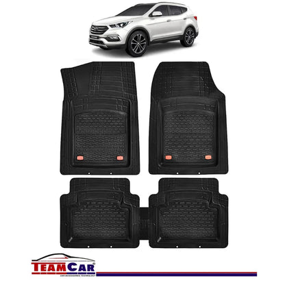 Covorase Auto TeamCar® Hyundai Santa Fe III (2012-2018) - Cauciuc Tip Tavita - 221.ro