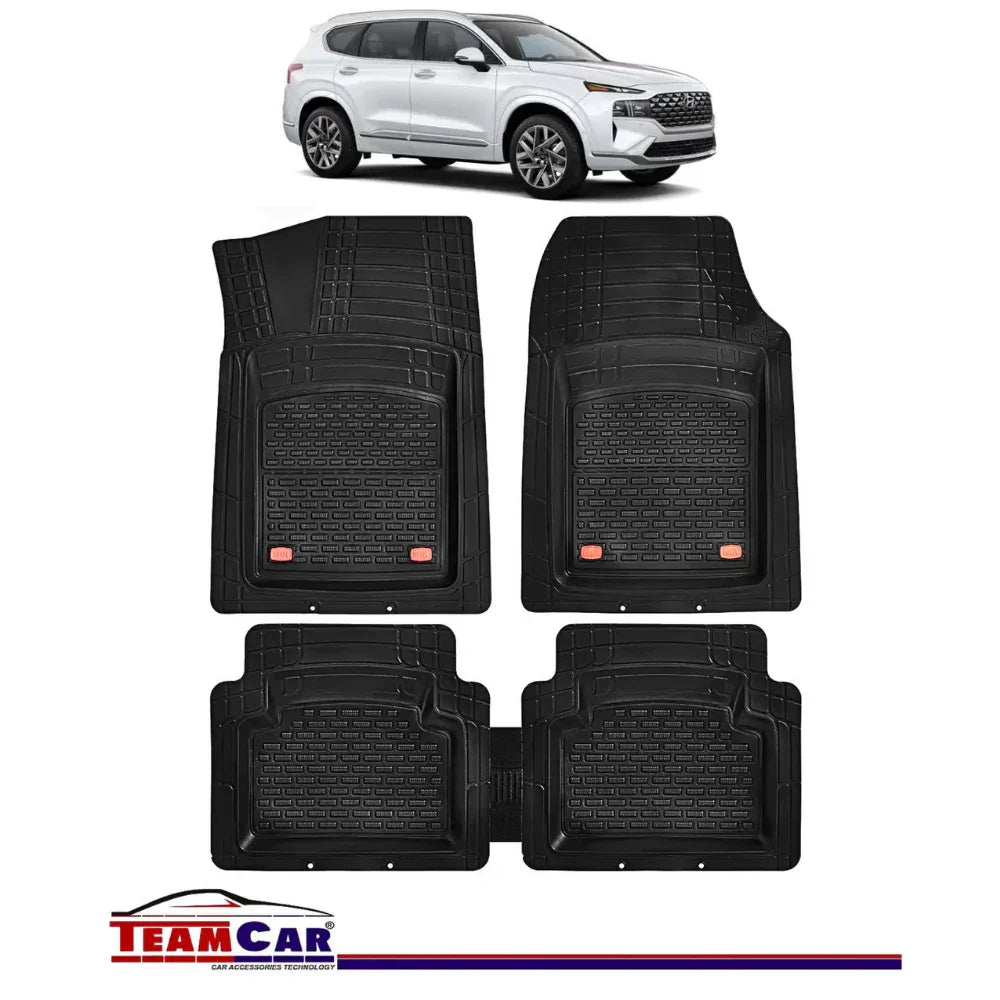 Covorase Auto TeamCar® Hyundai Santa Fe IV (2018-2024) - Cauciuc Tip Tavita - 221.ro