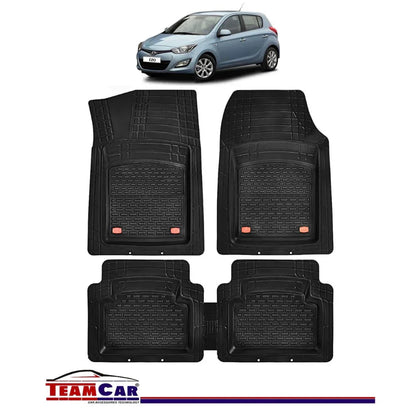 Covorase Auto TeamCar® Hyundai i20 I (2008-2014) - Cauciuc Tip Tavita - 221.ro