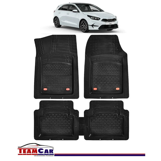 Covorase Auto TeamCar® Kia Ceed CD (2018-prezent) - Negru - Cauciuc Rezistent Tip Tavita - 221.ro