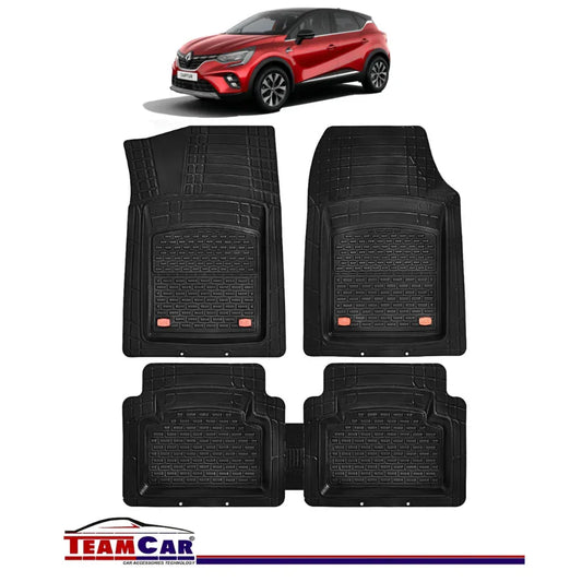 Covorase Auto TeamCar® Tip Tavita Compatibile Renault Captur (2013-2024) Negru - 221.ro
