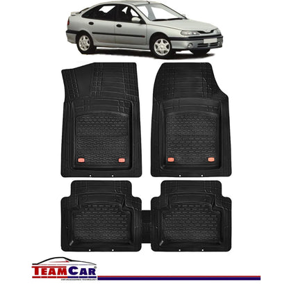 Covorase Auto TeamCar® Tip Tavita Compatibile Renault Laguna I (1994-2001) Negru Material Rezistent