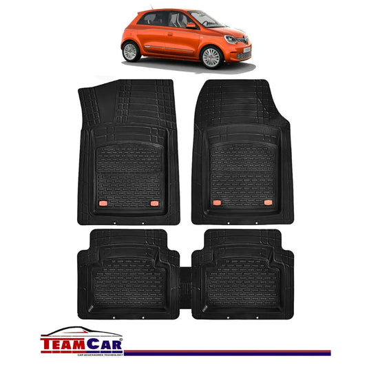 Covorase Auto TeamCar® Tip Tavita Compatibile Renault Twingo III (2014-2024) Negru Material Rezistent - 221.ro