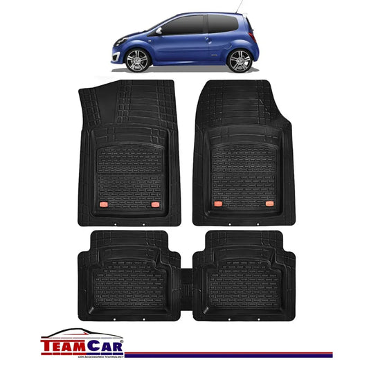 Covorase Auto TeamCar® Tip Tavita Compatibile Renault Twingo II (2007-2014) Negru Material Rezistent - 221.ro