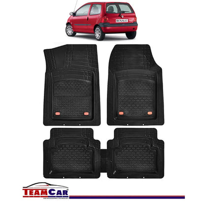 Covorase Auto TeamCar® Tip Tavita Compatibile Renault Twingo I (1993-2007) Negru Material Rezistent - 221.ro