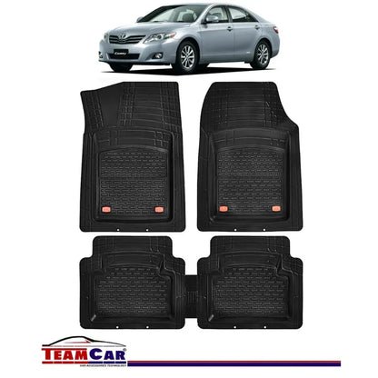 Covorase Auto TeamCar® Tip Tavita Compatibile Toyota Camry XV40 (2006-2011) Negru Material Rezistent - 221.ro