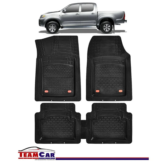 Covorase Auto TeamCar® Tip Tavita Compatibile Toyota Hilux VII (2005-2015) Negru Material Rezistent - 221.ro